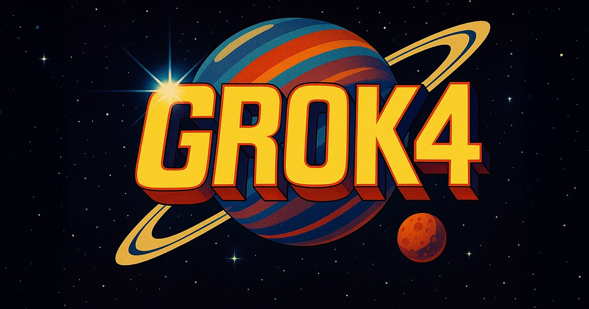 Grok 4 im Weltraum